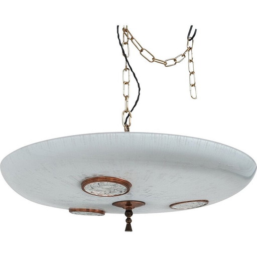 Ongebruikelijke mid-century hanglamp, Nederland 1970