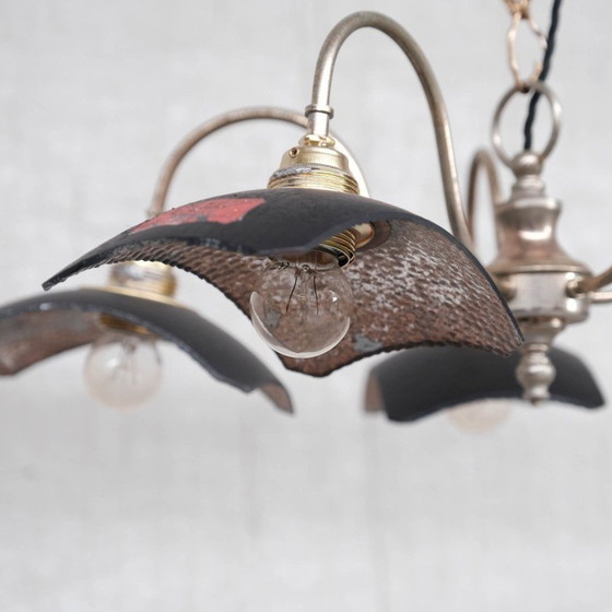 Image 1 of Vintage Engelse kwikglas spiegelende kroonluchters, jaren 1920