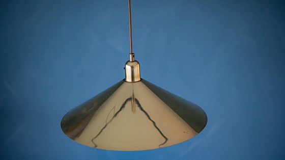 Image 1 of Gouden retro Dijkstra hanglamp 