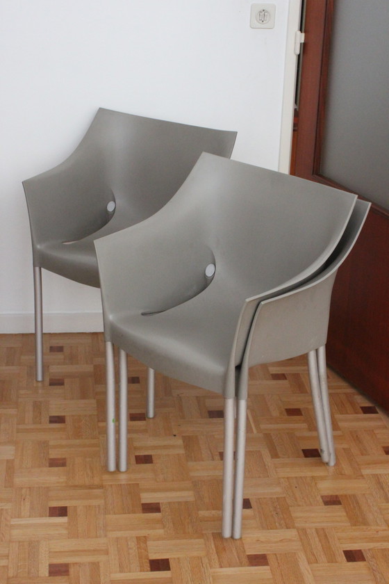 Image 1 of Phillip Starck Dr. No stoelen voor Kartell, set van 5