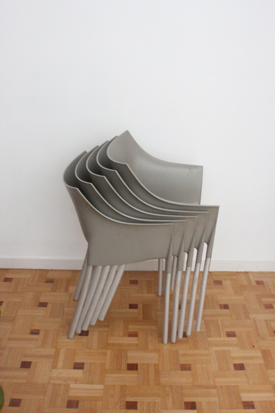 Image 1 of Phillip Starck Dr. No stoelen voor Kartell, set van 5