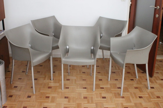 Image 1 of Phillip Starck Dr. No stoelen voor Kartell, set van 5