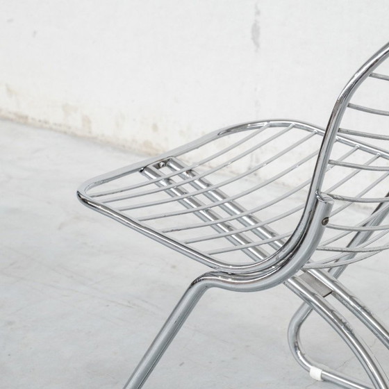 Image 1 of Set van 4 vintage Space Age eetkamerstoelen van Gastone Rinaldi voor Rima, Italië 1970