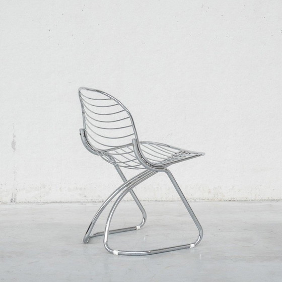 Image 1 of Set van 4 vintage Space Age eetkamerstoelen van Gastone Rinaldi voor Rima, Italië 1970