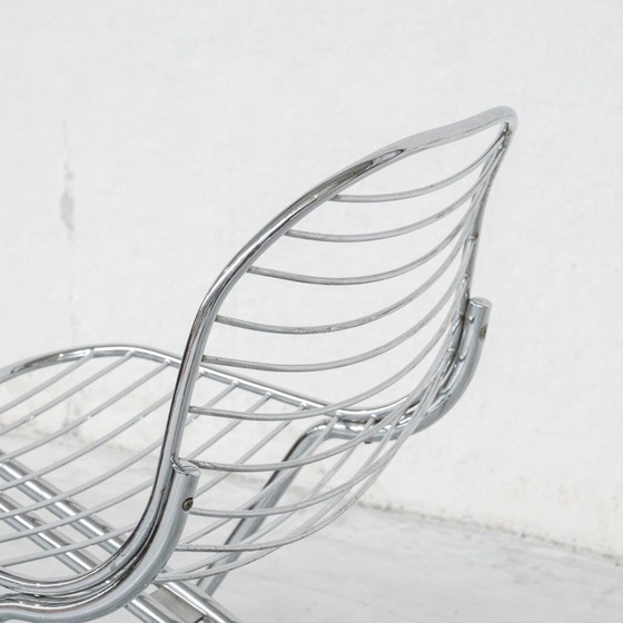 Image 1 of Set van 4 vintage Space Age eetkamerstoelen van Gastone Rinaldi voor Rima, Italië 1970