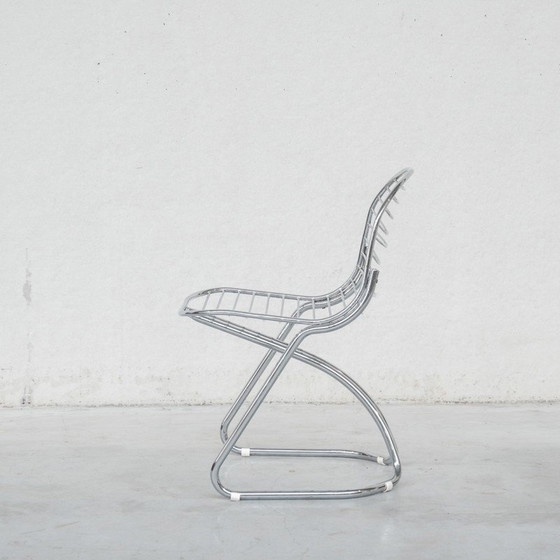 Image 1 of Set van 4 vintage Space Age eetkamerstoelen van Gastone Rinaldi voor Rima, Italië 1970