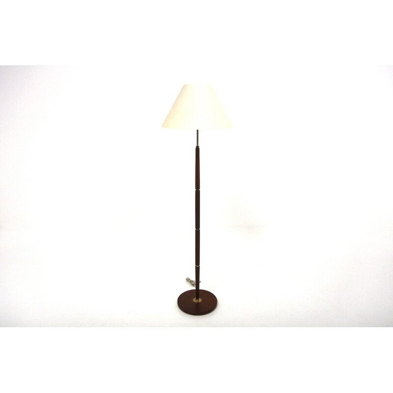 Image 1 of Vintage vloerlamp van teakhout en metaal, Zweden 1960