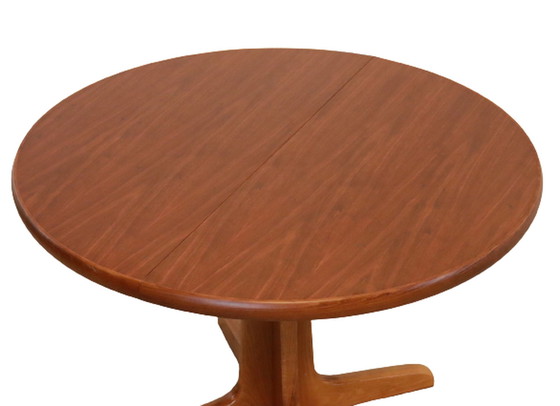 Image 1 of Vintage ronde eettafel 2x verlengbaar 'Grachenbach