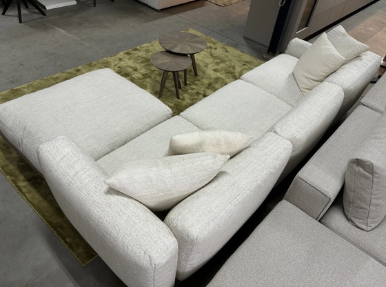 Image 1 of Flexform Softdream 94x293 + Pouf 87x102 stof cat. Extra mix