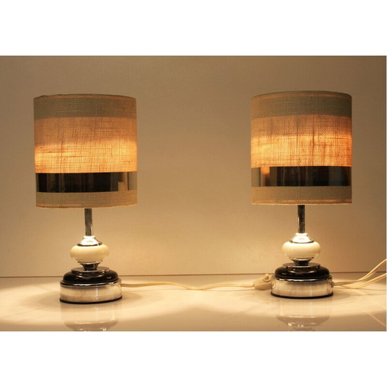 Image 1 of Paar vintage lampen van Jean Disderot, Frankrijk 1970