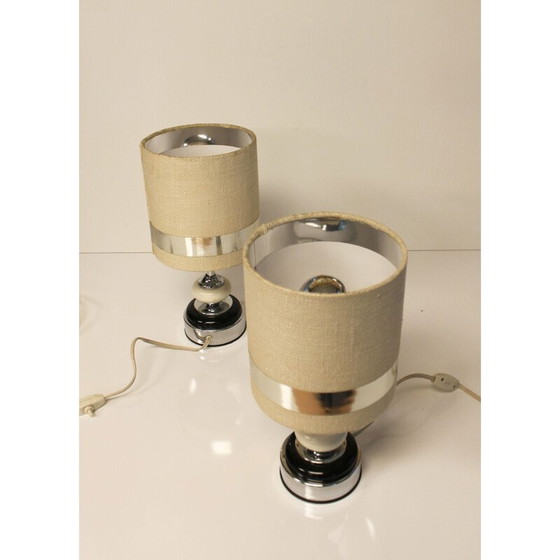 Image 1 of Paar vintage lampen van Jean Disderot, Frankrijk 1970