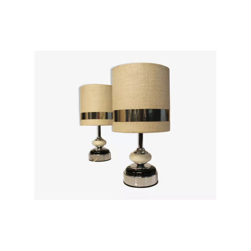 Paar vintage lampen van Jean Disderot, Frankrijk 1970