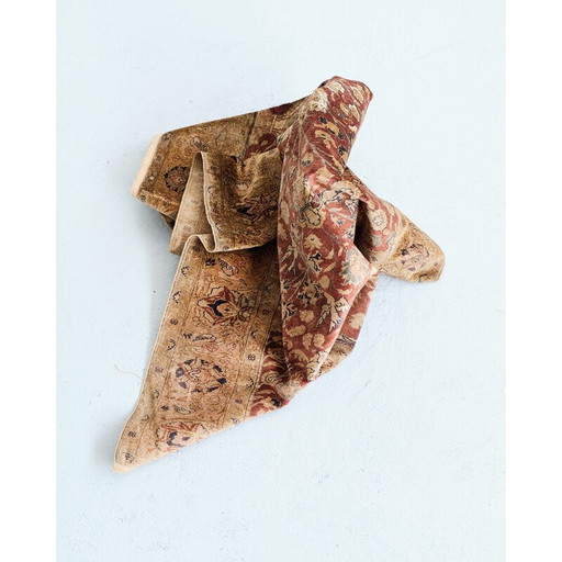 Vintage Kaiseri zijden tapijt, Türkiye 1920