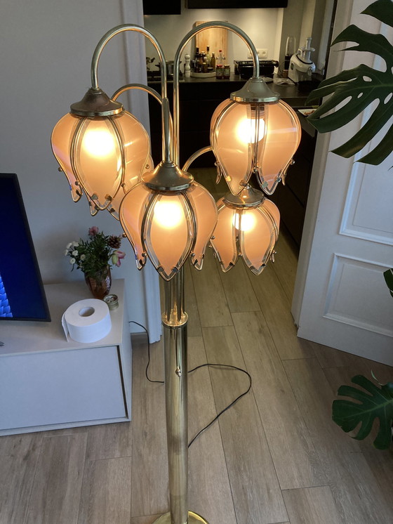 Image 1 of Vintage Lotusbloem Lamp