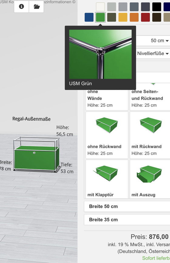 Image 1 of Usm Dressoir In Groen