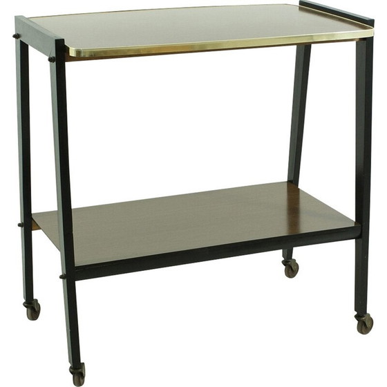 Image 1 of Vintage messing roltafel, 1950