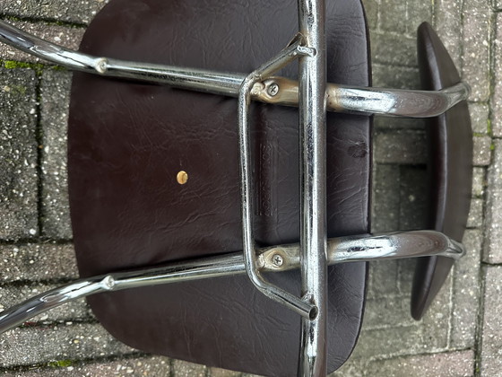 Image 1 of Vintage  Buisframe Eetkamerstoel. Jaren 70. 