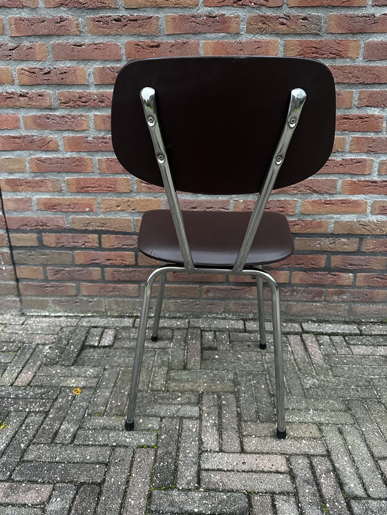 Image 1 of Vintage  Buisframe Eetkamerstoel. Jaren 70. 