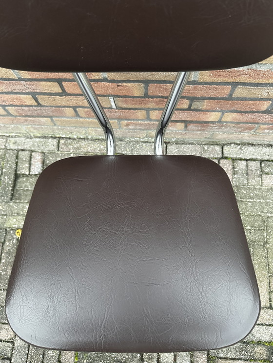 Image 1 of Vintage  Buisframe Eetkamerstoel. Jaren 70. 