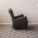 8 Zeer fraaie Montis Windy fauteuils in zwart leder
