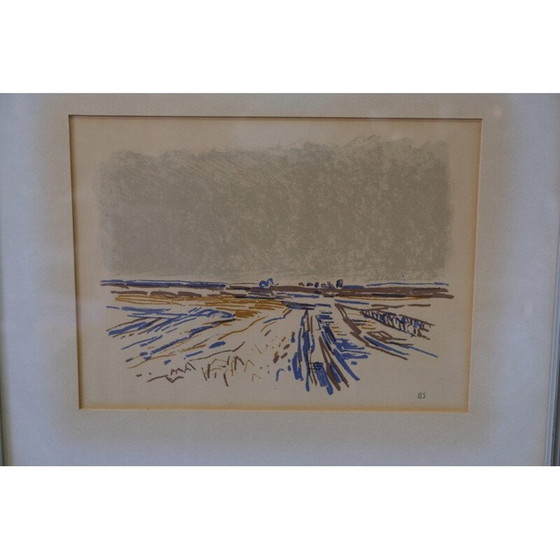 Image 1 of Kleurenlitho van Bengt Sandberg, 1960