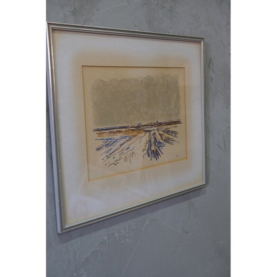 Image 1 of Kleurenlitho van Bengt Sandberg, 1960