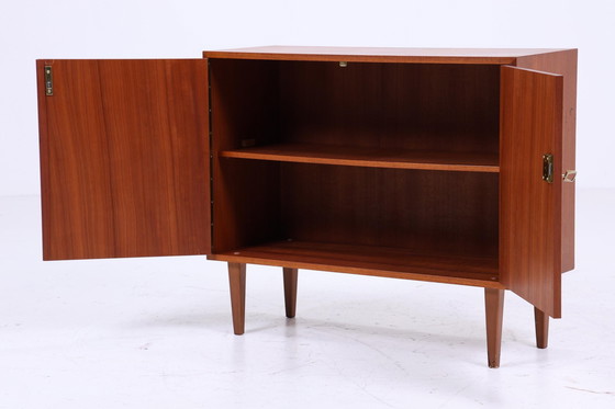 Image 1 of Vintage ladekast 60s | Mid Century kast Vintage hal opbergruimte Retro hout