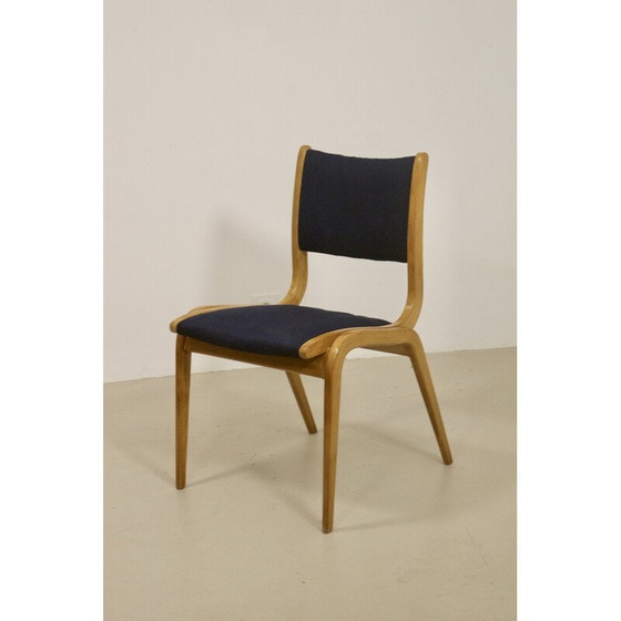 Image 1 of Set van 4 vintage beukenhouten stoelen, 1960