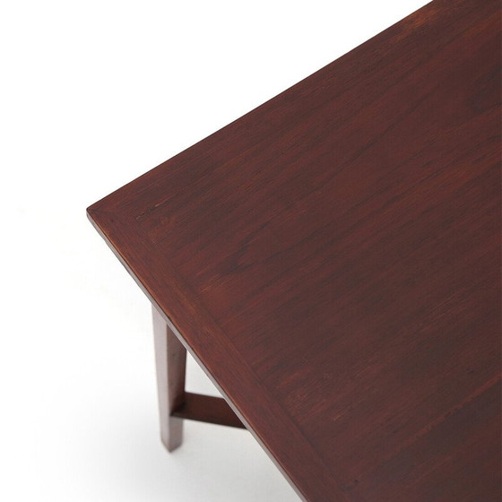 Image 1 of Vintage vierkante houten tafel, jaren 1940