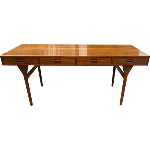 Vintage 4 laden teak bureau van Nanna Ditzel voor Soren Wiladsen