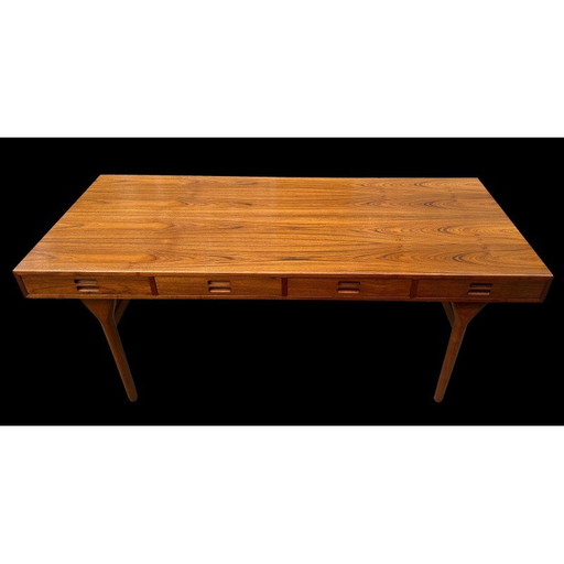 Vintage 4 laden teak bureau van Nanna Ditzel voor Soren Wiladsen