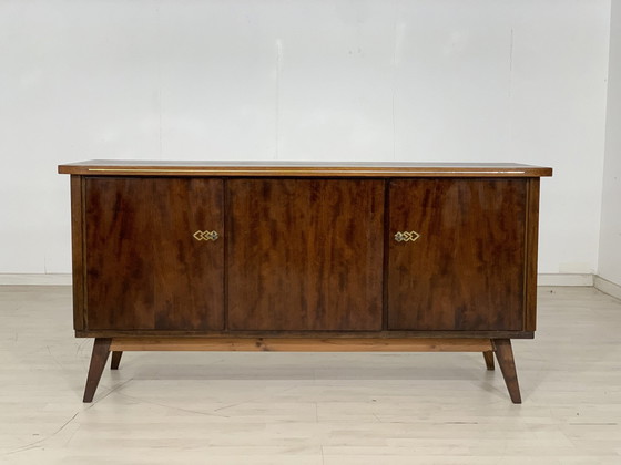 Image 1 of Mid Century dressoir buffetkast ladekast vintage