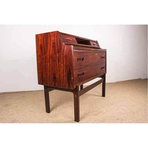 Vintage palissander secretaire door Arne Wahl Iversen voor Vinde Mobelfabirk, Denemarken 1960