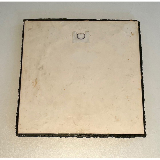 Image 1 of Vintage groene spiegel van hars, 1970