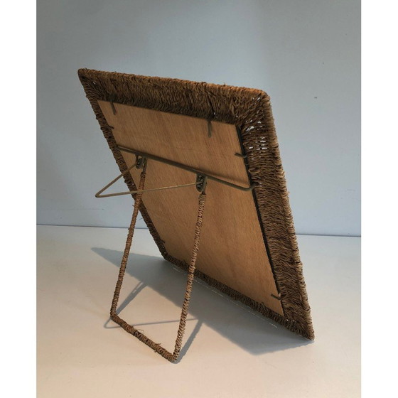 Image 1 of Vintage touw wandspiegel, 1970