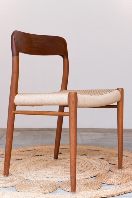 Image 1 of 6x Niels Otto Moller model 75 chair