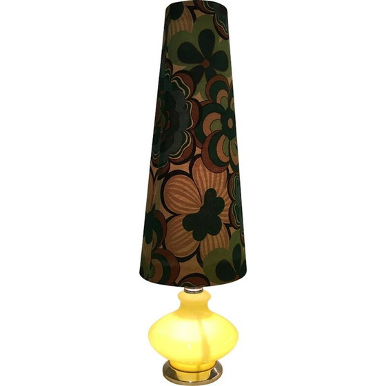 Image 1 of Vintage gele vloerlamp in Murano glas - 1970