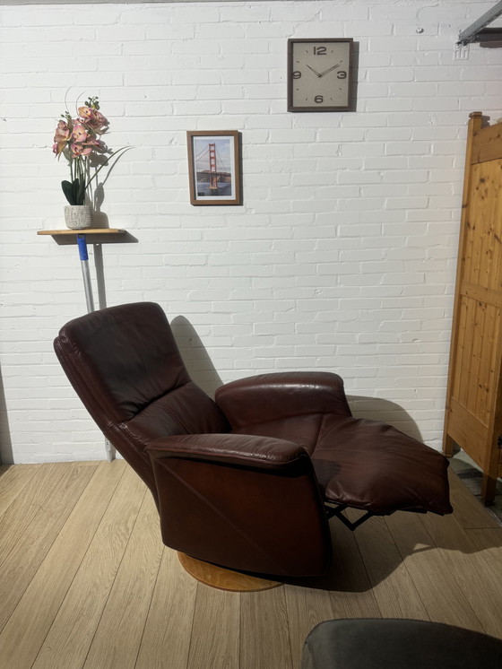 Image 1 of Relaxstoel Fauteuil Leer