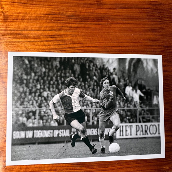 Image 1 of 1x Fine Art Sport Fotografie | Johan Cruijff En Willem Van Hanegem, 1970