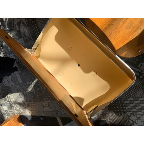 Image 1 of Vintage beukenhouten schooltafel door Seating Co, VS 1940