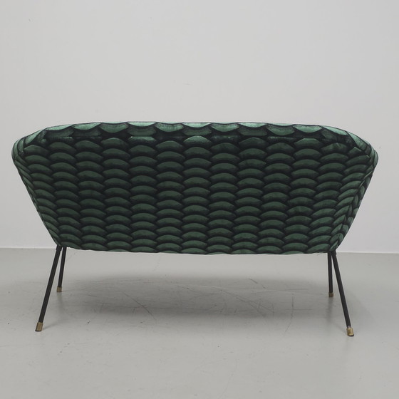 Image 1 of Vintage jaren 50 twee-zits bank, love-seat