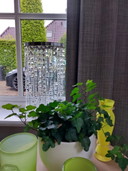 2x Kristallen glazen tafellampen