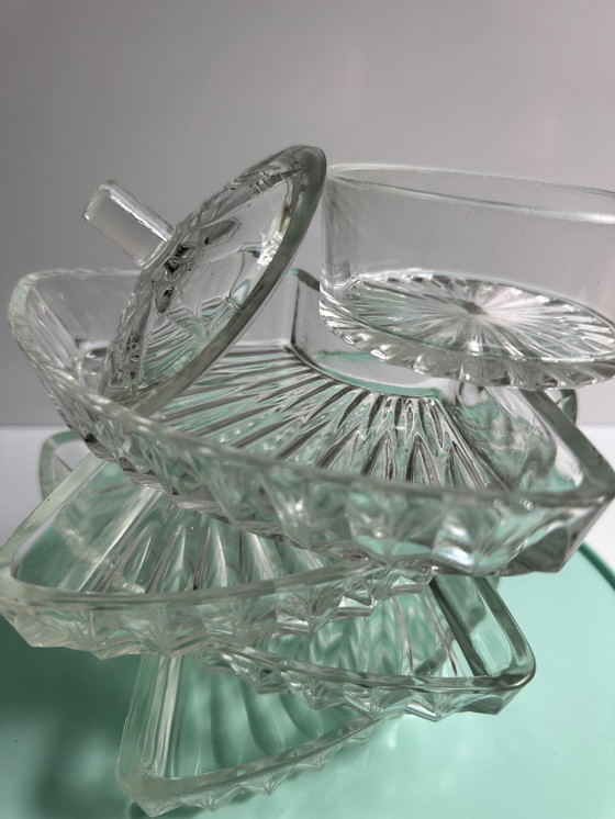 Image 1 of Vintage Cabaret draaischijf Lazy Susan Serveren Draaischijf Draaibare Cake Stand Mid Century jaren 50 Mintgroen