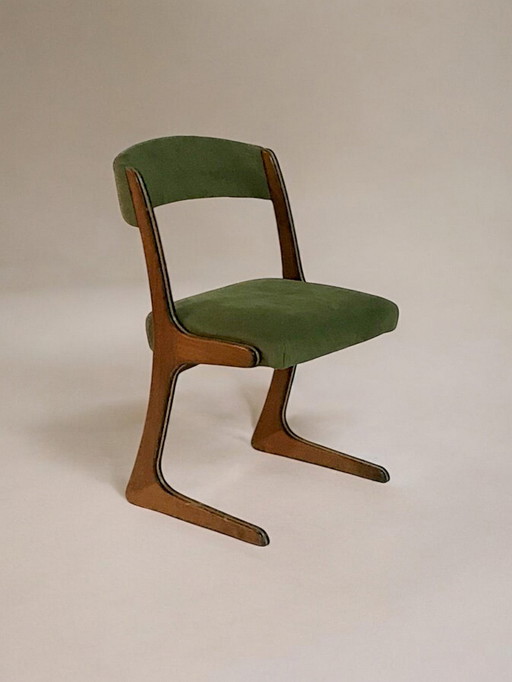 Éditions Baumann - Suite De Quatre Chaises "Kangourou" - C. 1960 - Frankrijk -