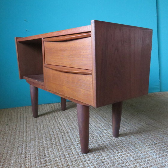 Image 1 of Vintage teakhouten ladekast, Denemarken 1960