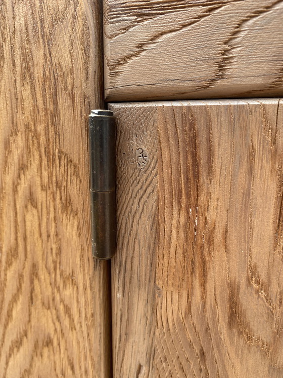 Image 1 of Brutalist oak cabinet by De Puydt kunstmeubelen