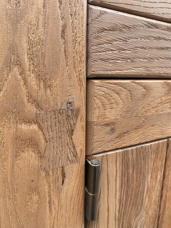 Image 1 of Brutalist oak cabinet by De Puydt kunstmeubelen