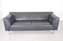Rolf benz linea 2,5-zits zwart leer