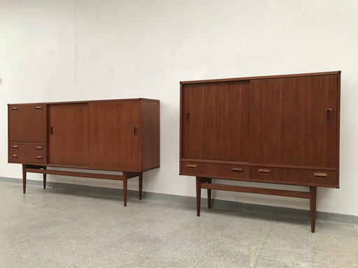 2x Musterring Mobel  Teak High Boards