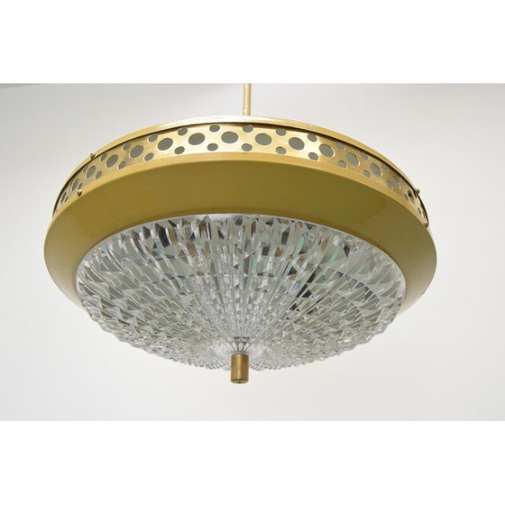 Image 1 of Metalen hanglamp uit het ruimtetijdperk door LUDIB Bratislava, 1970